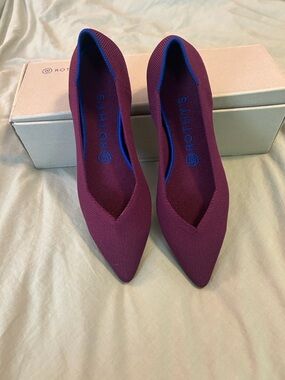 NWB Rothy's Pointed Knit Ballet Flat - Orchid -Sz 9